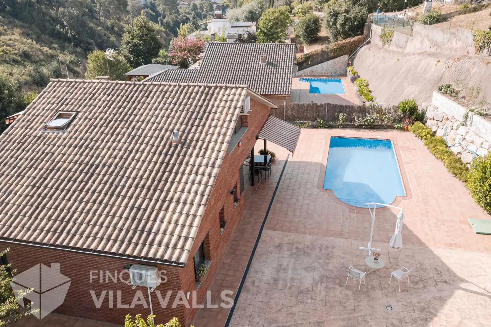 Piscina de Casa o xalet en venda en Caldes de Montbui amb Calefacció, Jardí privat i Piscina