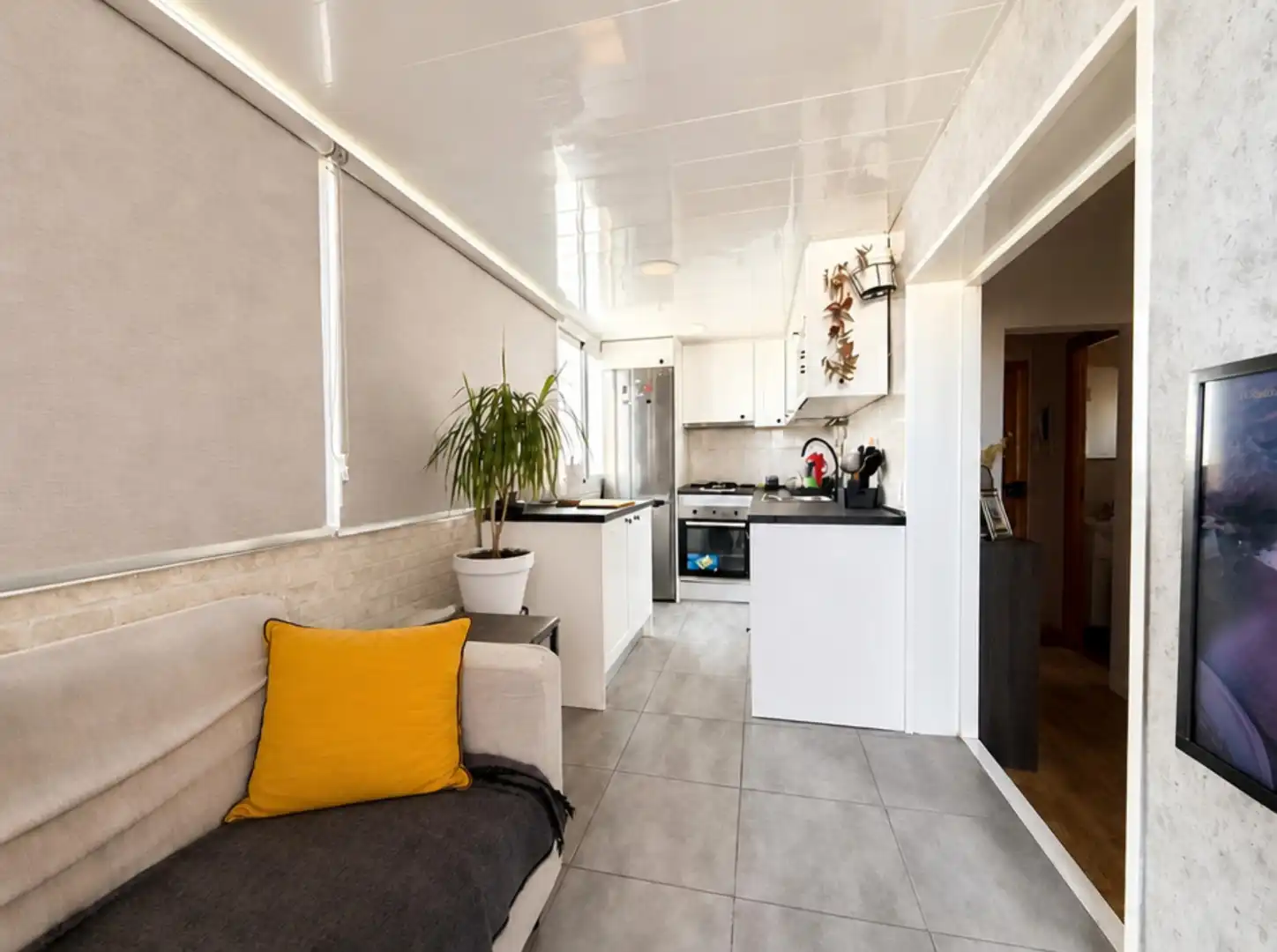 Kitchen of Attic for sale in Barcelona  with Air Conditioner, Terrace and Oven