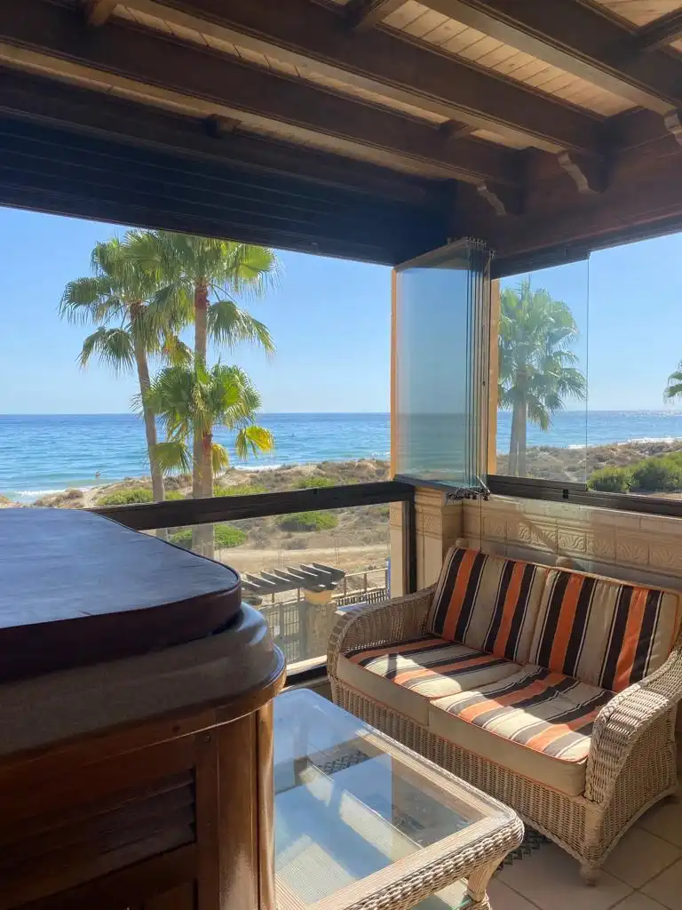 Balcony of Houses for sale in Marbella  with Air Conditioner, Private garden and Terrace