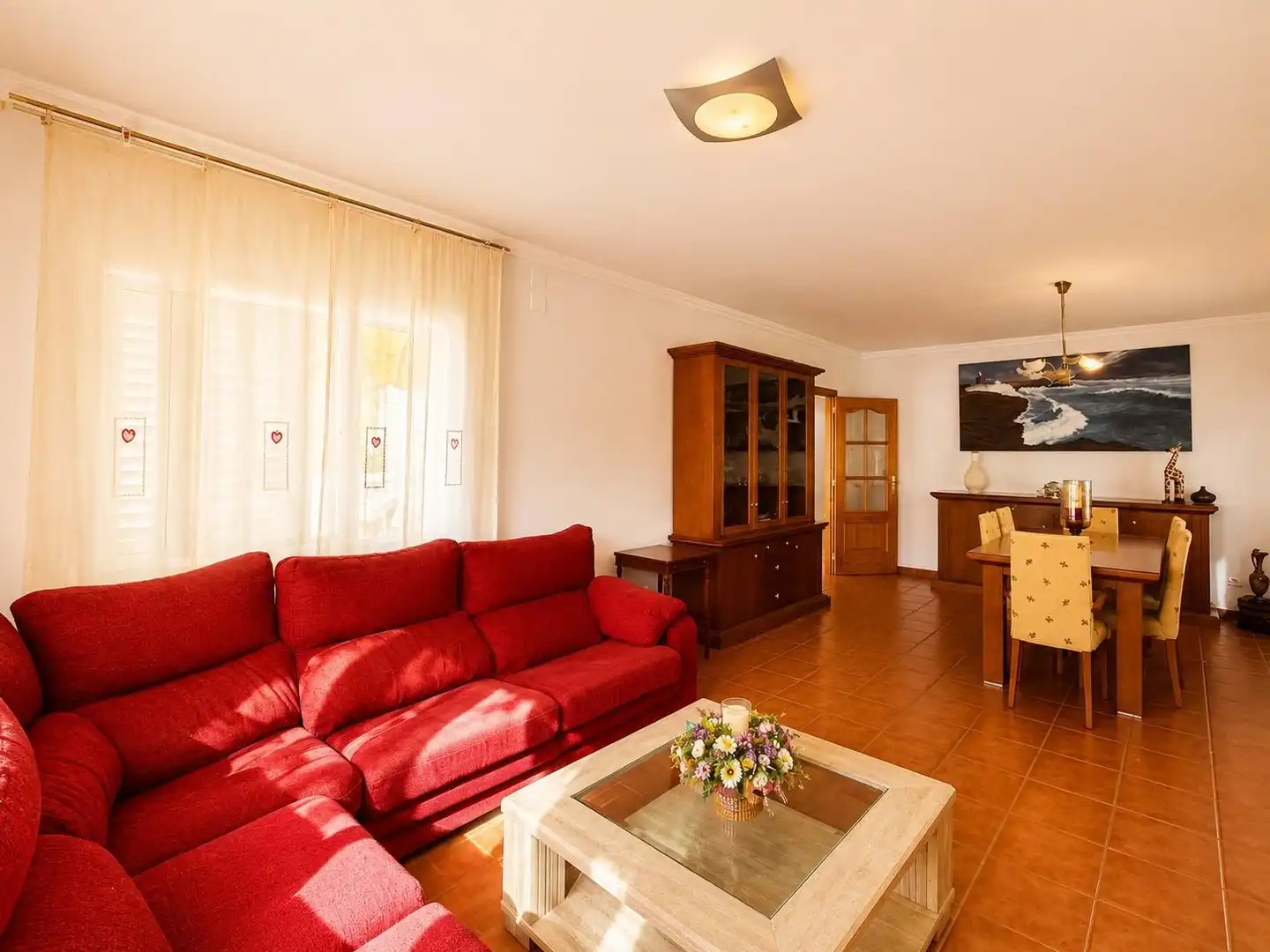 Sala d'estar de Casa o xalet en venda en Oropesa del Mar / Orpesa amb Aire condicionat, Calefacció i Jardí privat