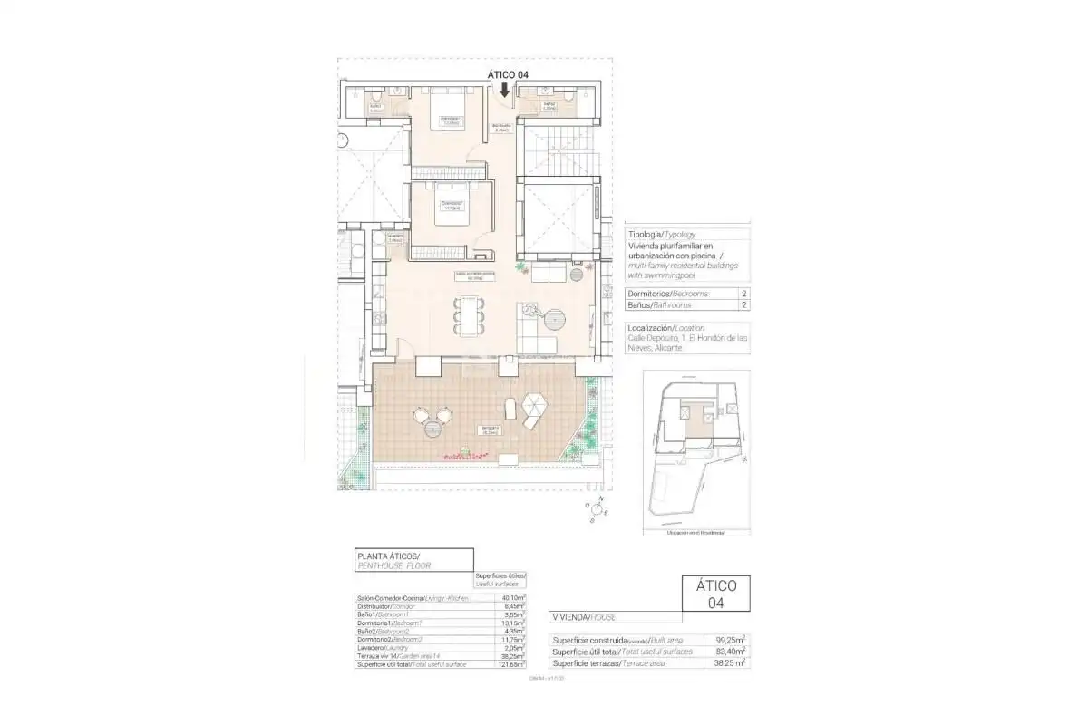 Apartment mit Pool zum Verkauf in Hondón de las Nieves / El Fondó de les Neus, imagen 9