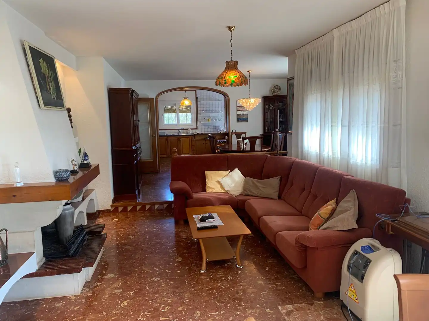 Sala d'estar de Casa o xalet en venda en Torredembarra amb Aire condicionat, Calefacció i Jardí privat