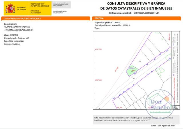 Terreno residencial en Venta en Mojados