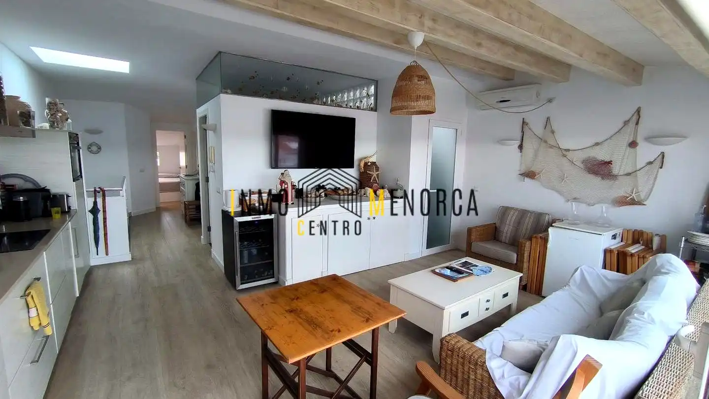 Sala d'estar de Dúplex en venda en Es Mercadal amb Aire condicionat i Terrassa