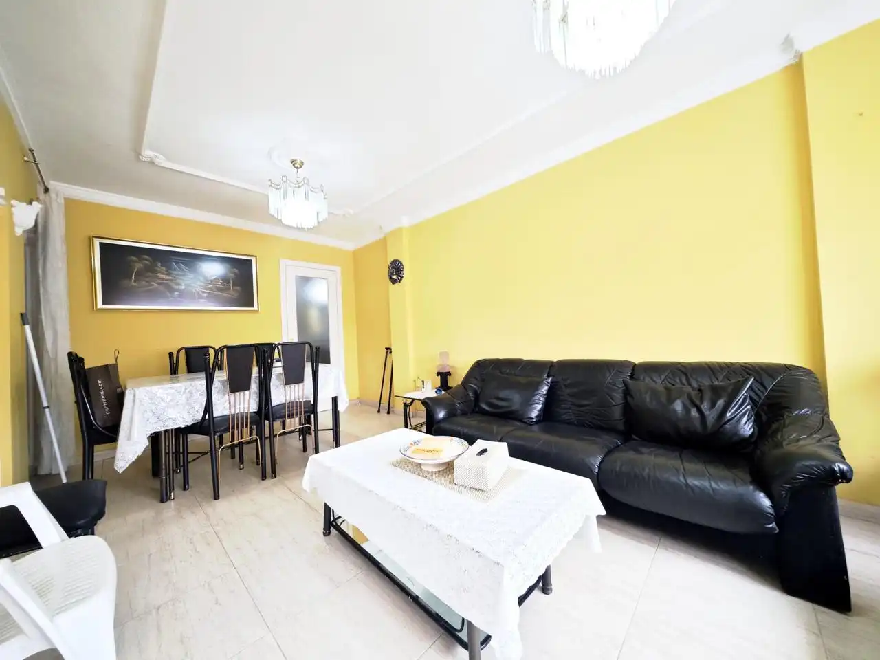 Wohnzimmer von Wohnung zur Miete in San Bartolomé de Tirajana mit Klimaanlage, Terrasse und Möbliert