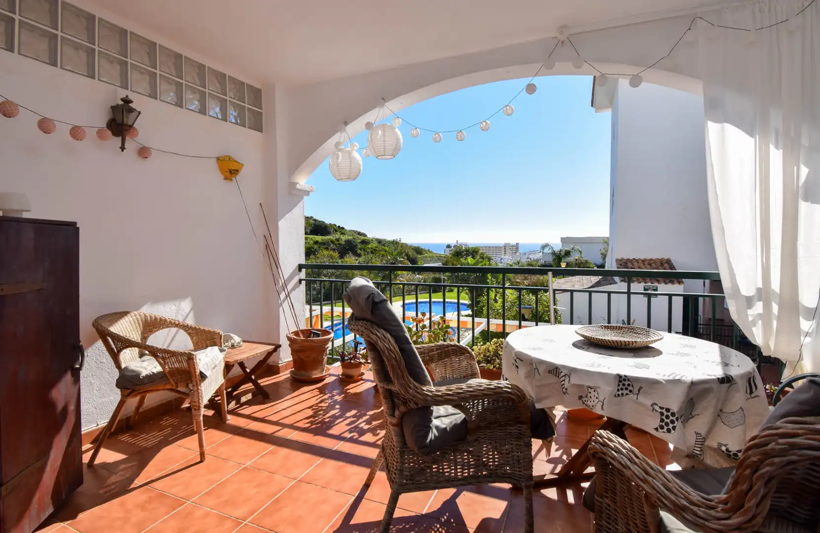 Terrassa de Apartament en venda en Benalmádena amb Aire condicionat, Terrassa i Moblat