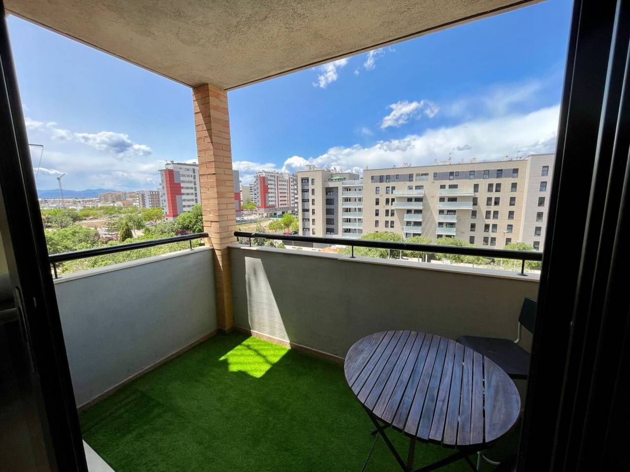 Balcony of Flat for sale in Castellón de la Plana / Castelló de la Plana  with Air Conditioner, Parquet flooring and Storage room