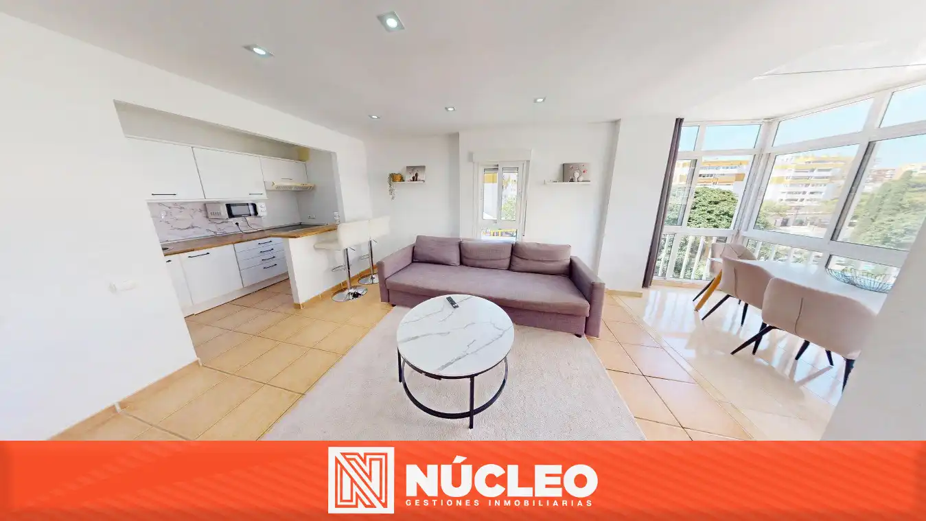 Balcony of Flat for sale in Benalmádena  with Air Conditioner, Swimming Pool and Furnished