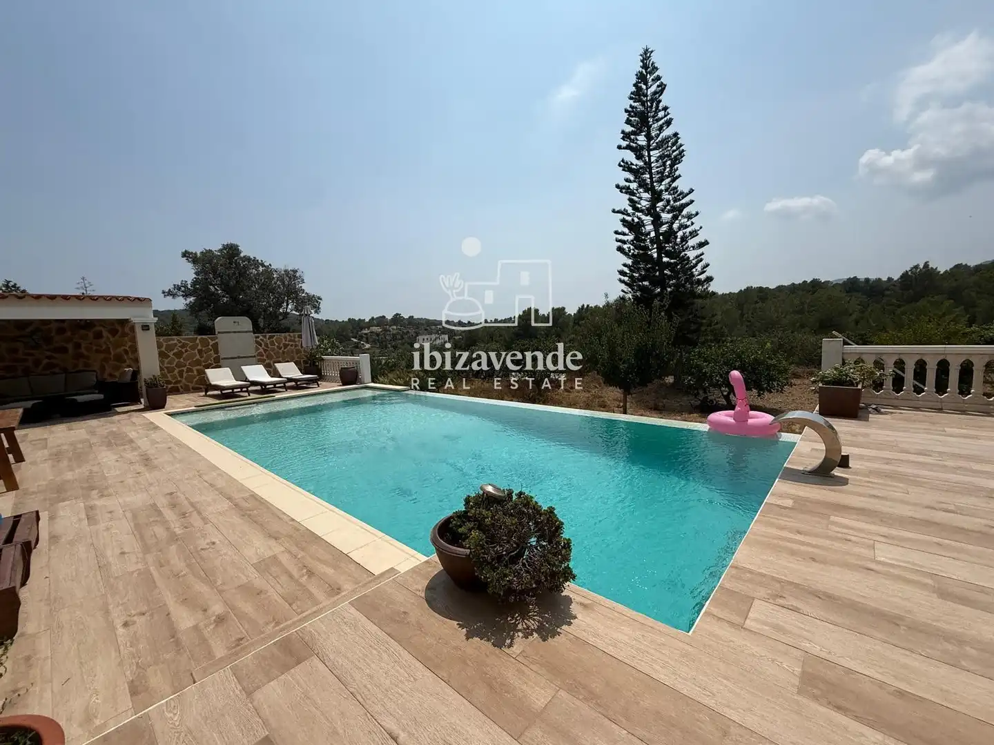Vista exterior de Casa o chalet de alquiler en Sant Josep de sa Talaia con Piscina y Amueblado