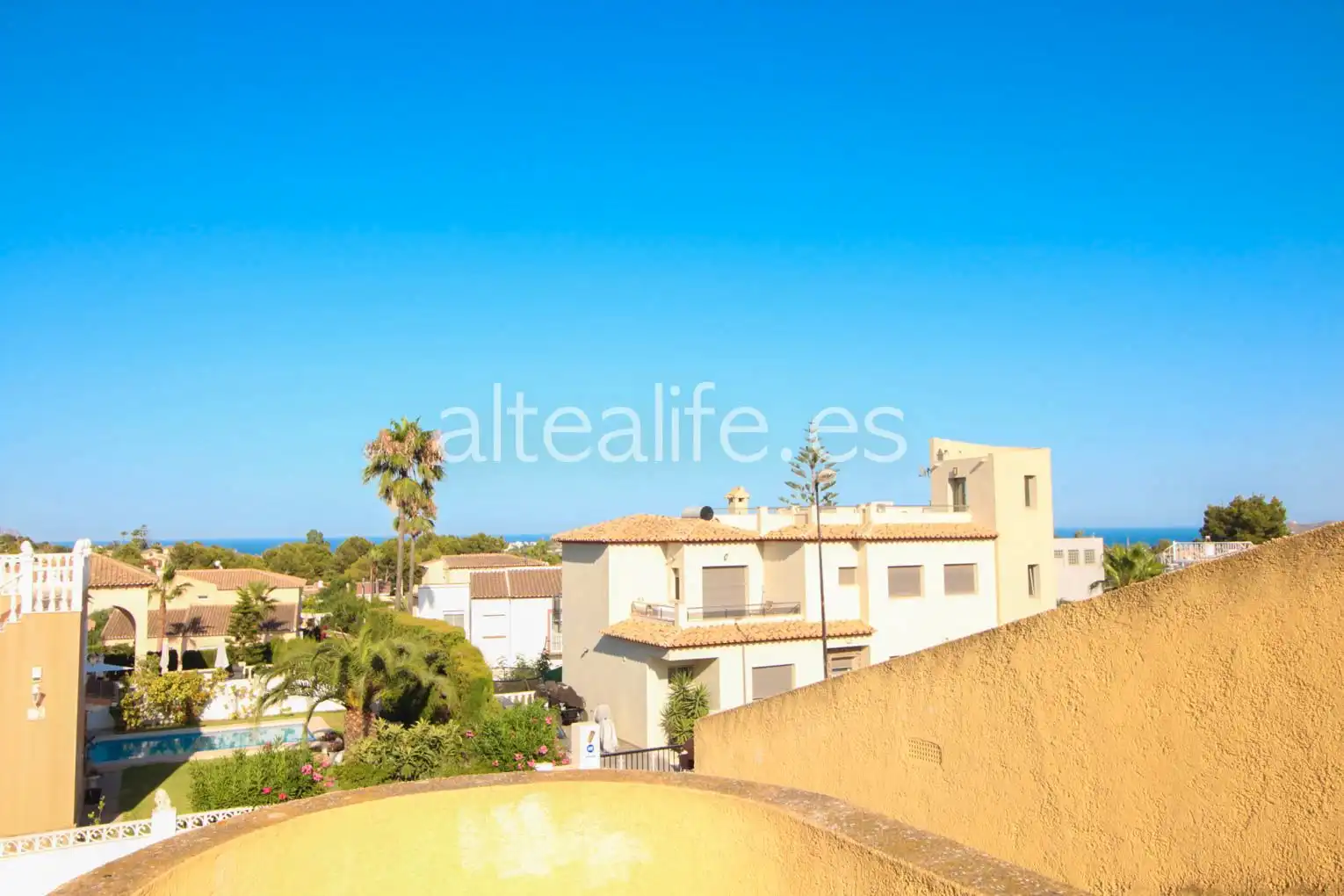 Exterior view of Houses for sale in Altea  with Air Conditioner, Terrace and Community pool