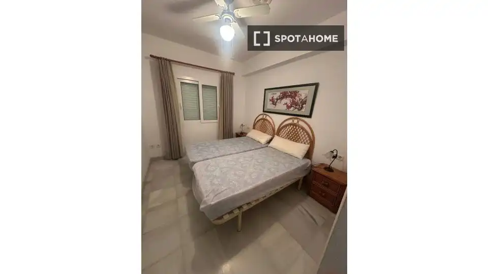Bedroom of Apartments for share in Dénia  with Air Conditioner, Terrace and Furnished