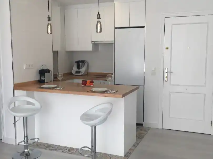 Kitchen of Flat for sale in Santander  with Balcony