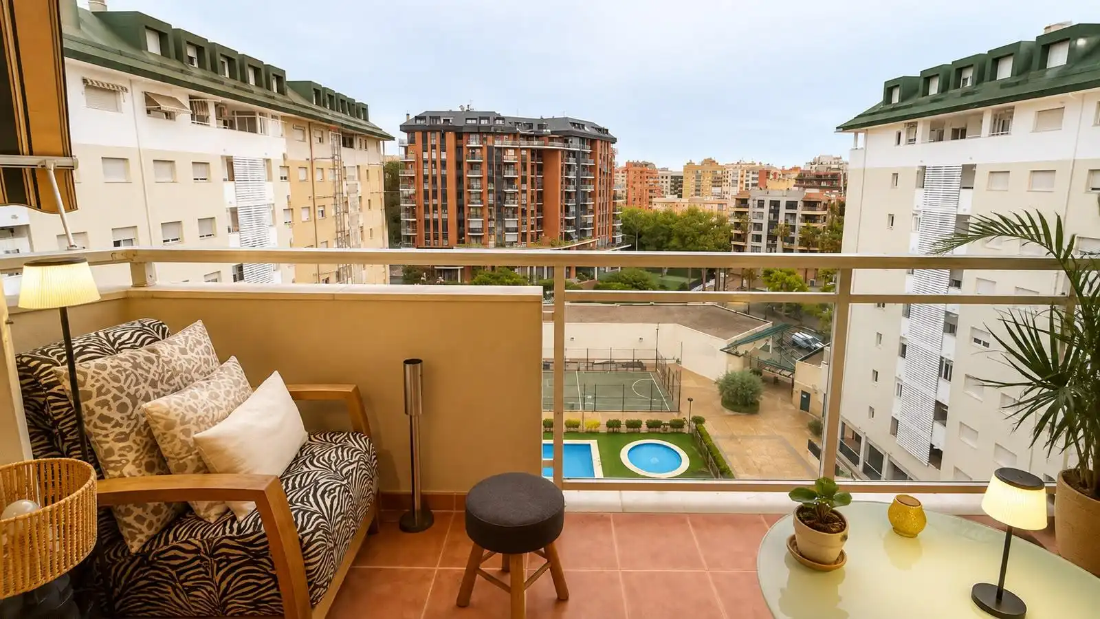 Balcony of Flat for sale in Valencia  with Air Conditioner, Heating and Private garden