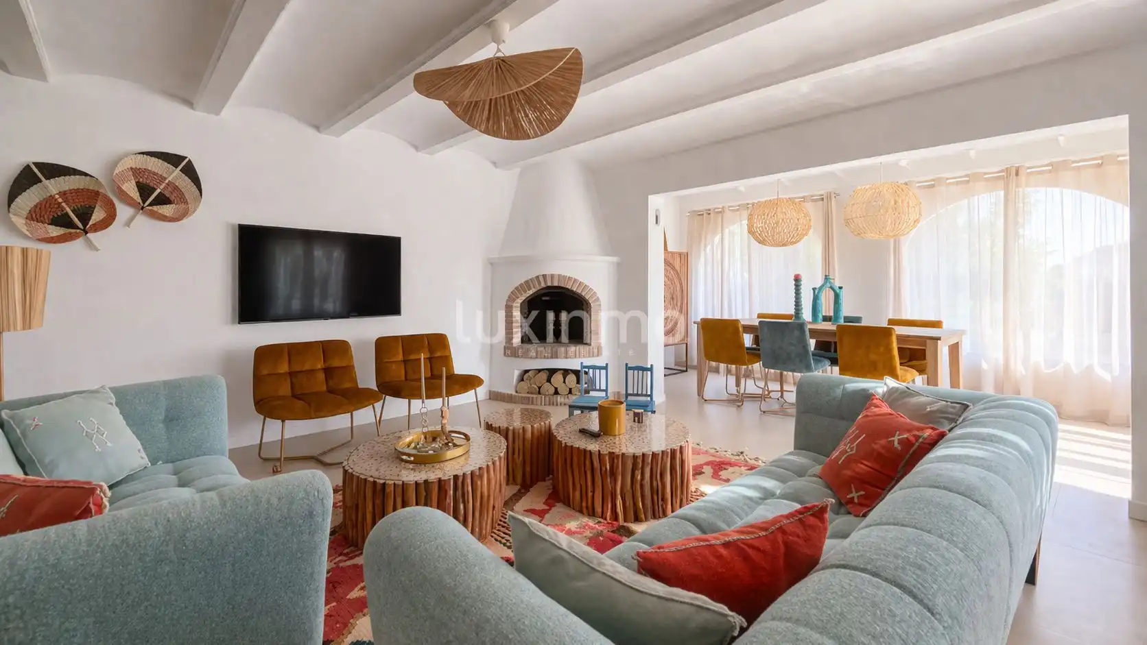 Sala de estar de Casa o chalet en venta en Altea con Aire acondicionado, Calefacción y Terraza
