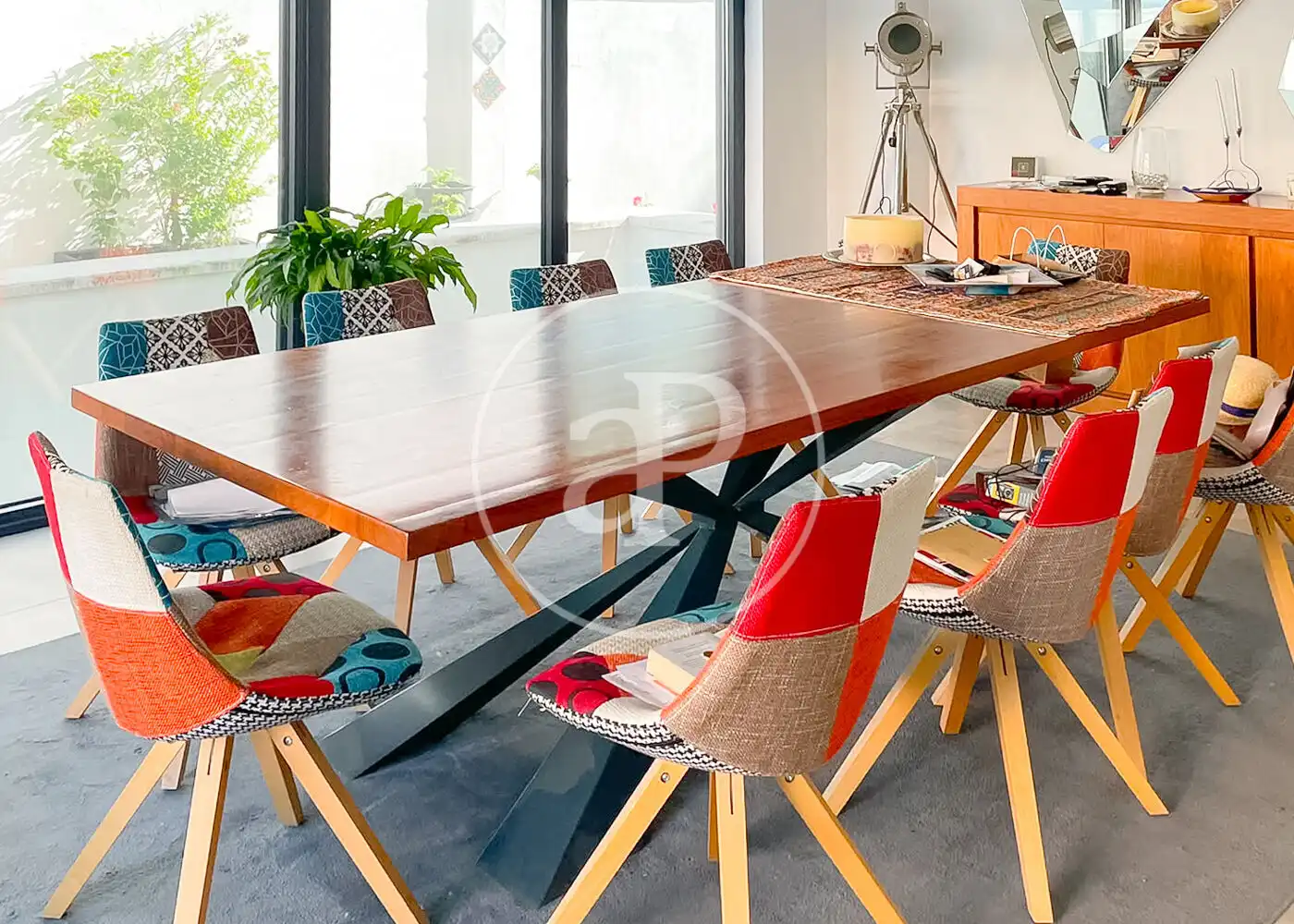 Dining room of Houses for sale in Madrid  with Air Conditioner, Heating and Private garden