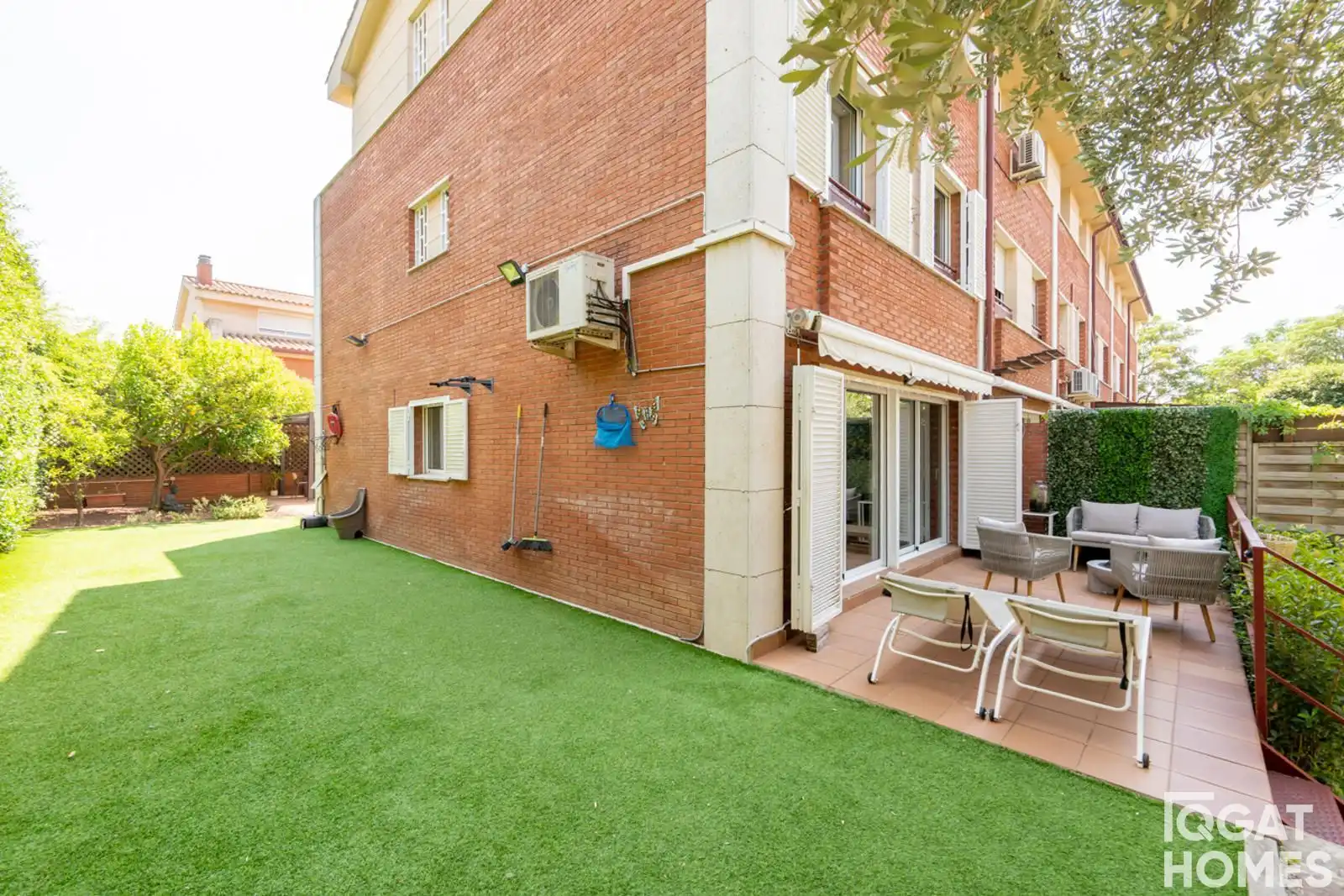 Terraza de Casa adosada en venta en Sant Cugat del Vallès con Aire acondicionado, Calefacción y Trastero