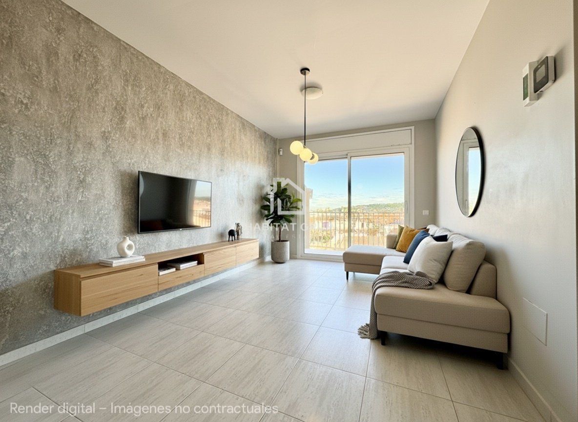 Living room of Duplex for sale in Girona Capital  with Air Conditioner, Heating and Terrace