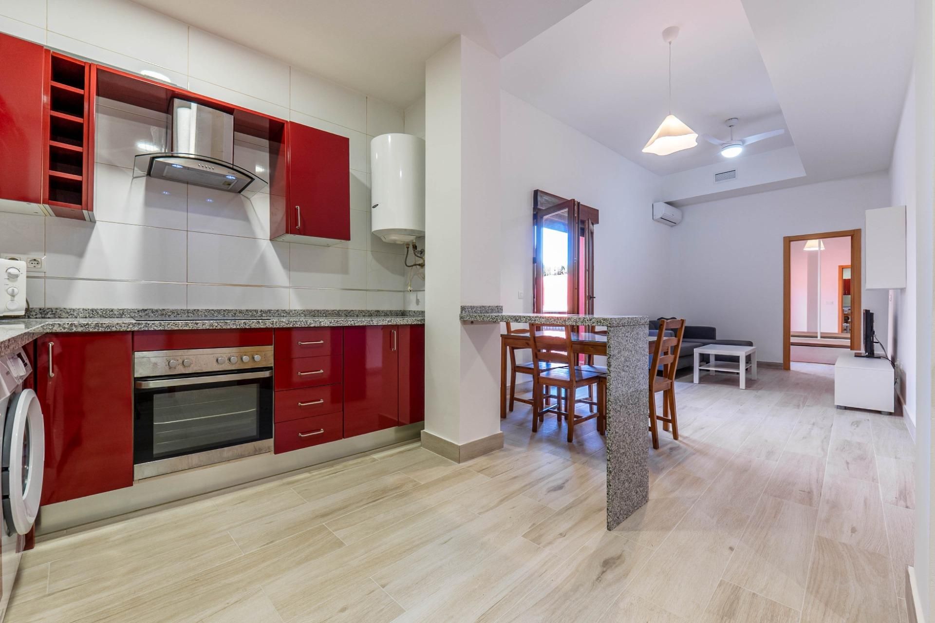 Cuina de Apartament de lloguer en Ogíjares amb Aire condicionat