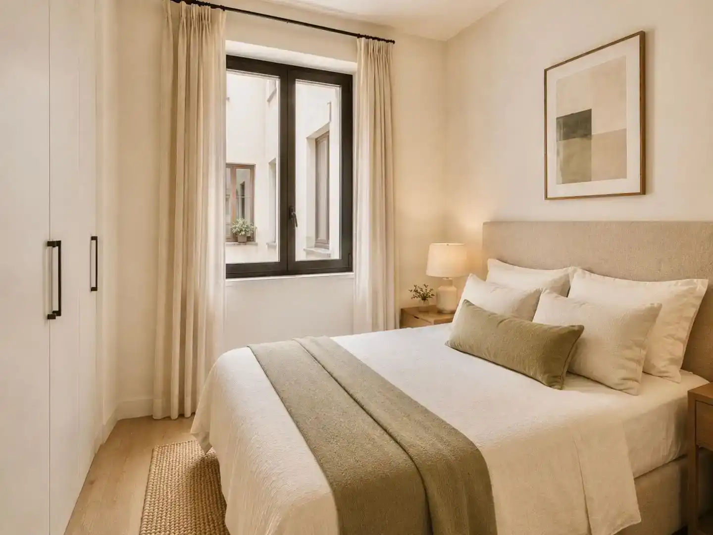 Schlafzimmer von Wohnung zum Verkauf in  Madrid Capital mit Klimaanlage und Balkon
