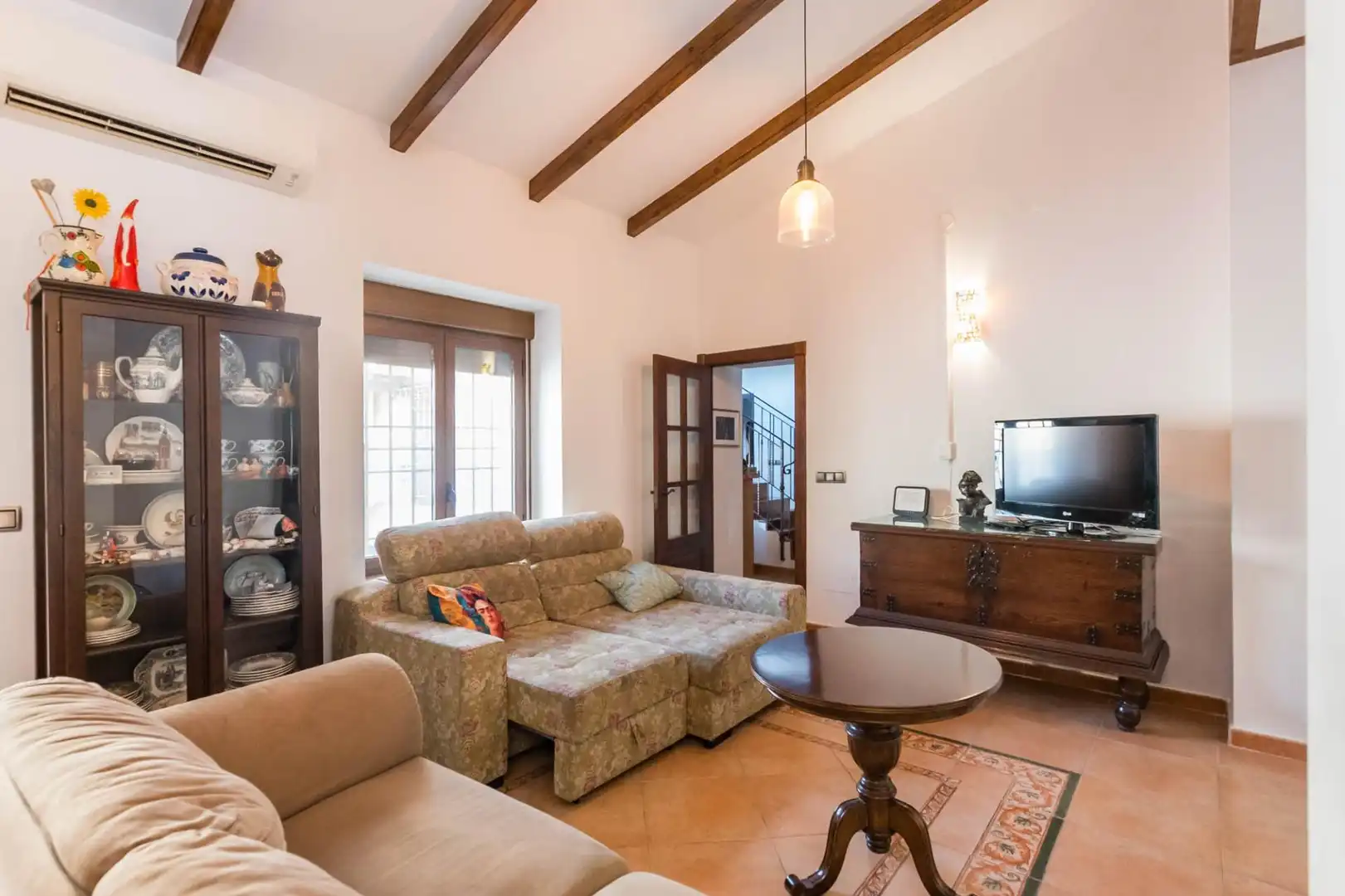 Sala d'estar de Casa o xalet en venda en Murcia amb Aire condicionat i Balcó