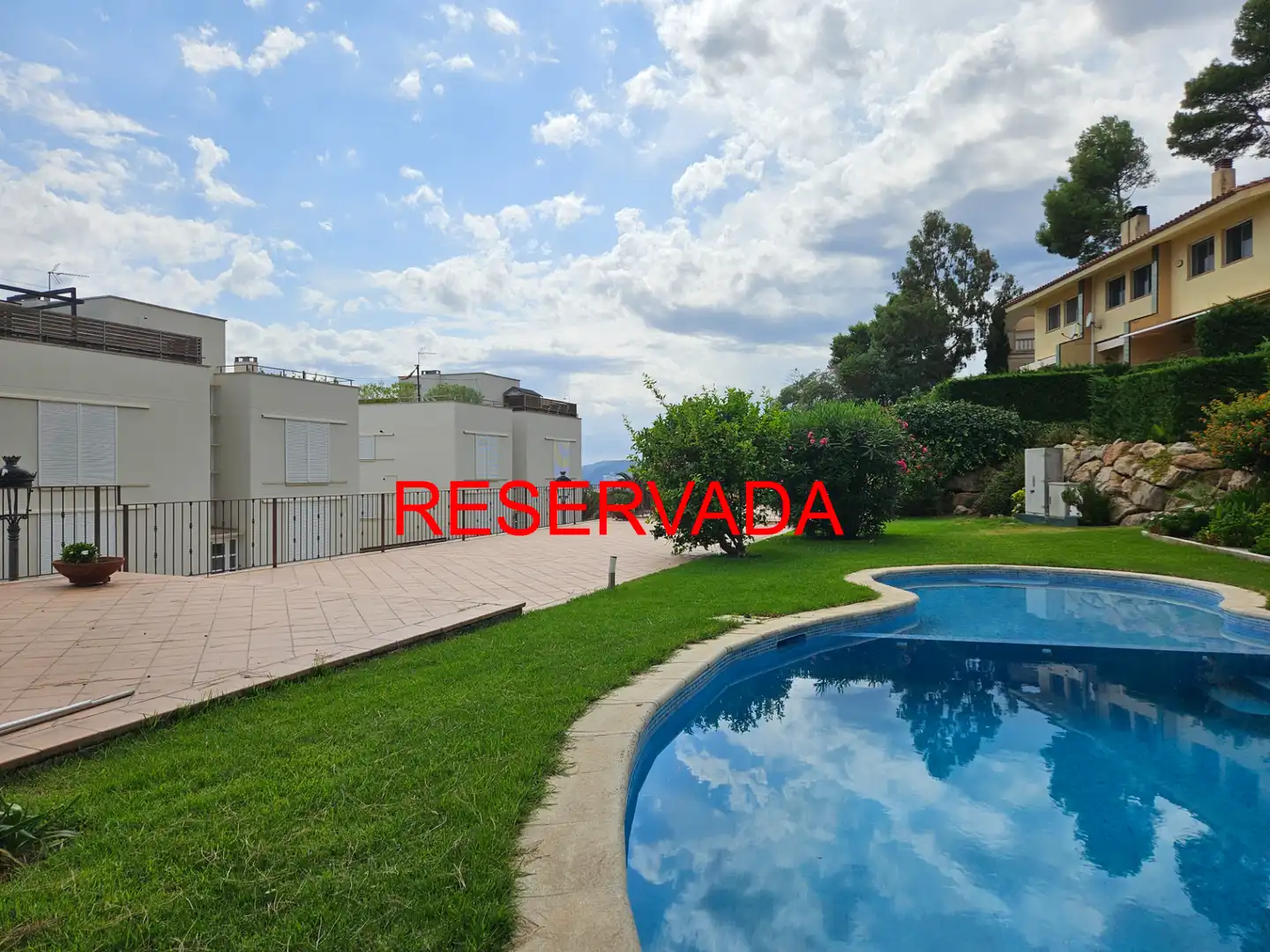 Garten von Einfamilien-Reihenhaus zum Verkauf in Sant Feliu de Guíxols mit Heizung und Privatgarten
