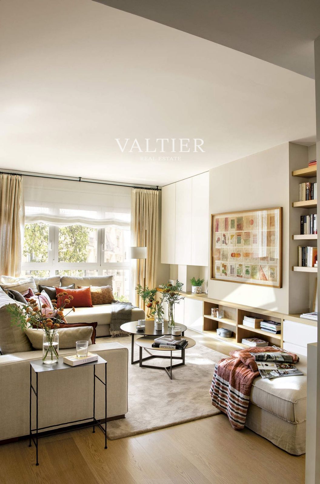 Sala d'estar de Pis de lloguer en  Madrid Capital amb Aire condicionat