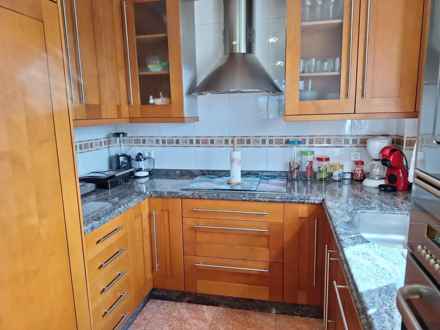 Cuina de Casa o xalet de lloguer en Carreño amb Calefacció, Jardí privat i Piscina