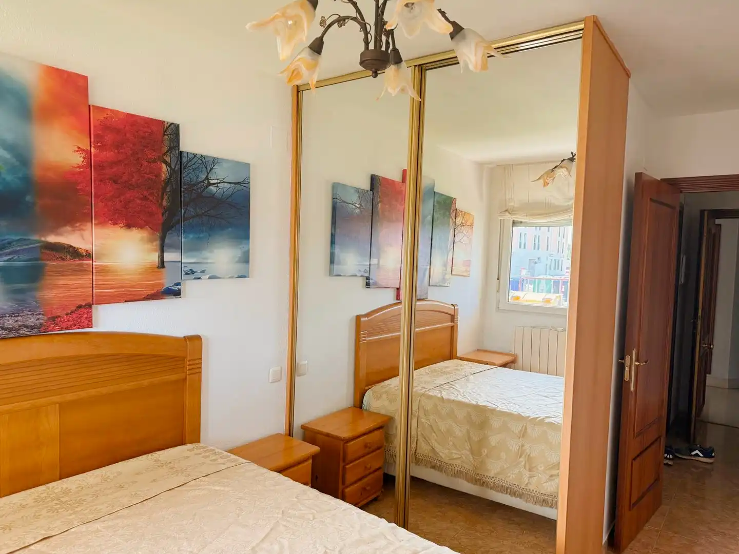 Bedroom of Ground floor for rent in Palencia  with Heating, Parquet flooring and Storage room