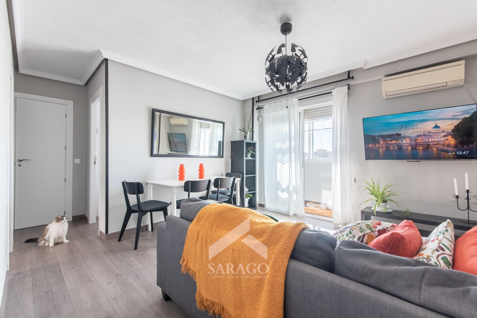 Sala d'estar de Pis en venda en Móstoles amb Aire condicionat, Calefacció i Terrassa