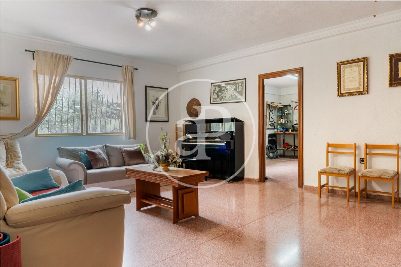 Living room of House or chalet for sale in Alicante / Alacant  with Air Conditioner, Heating and Private garden