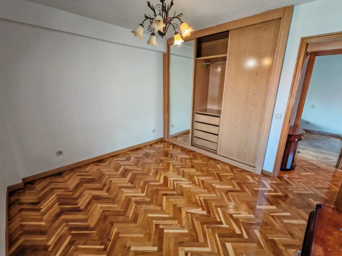 Bedroom of Flat for sale in Móstoles  with Heating, Parquet flooring and Terrace