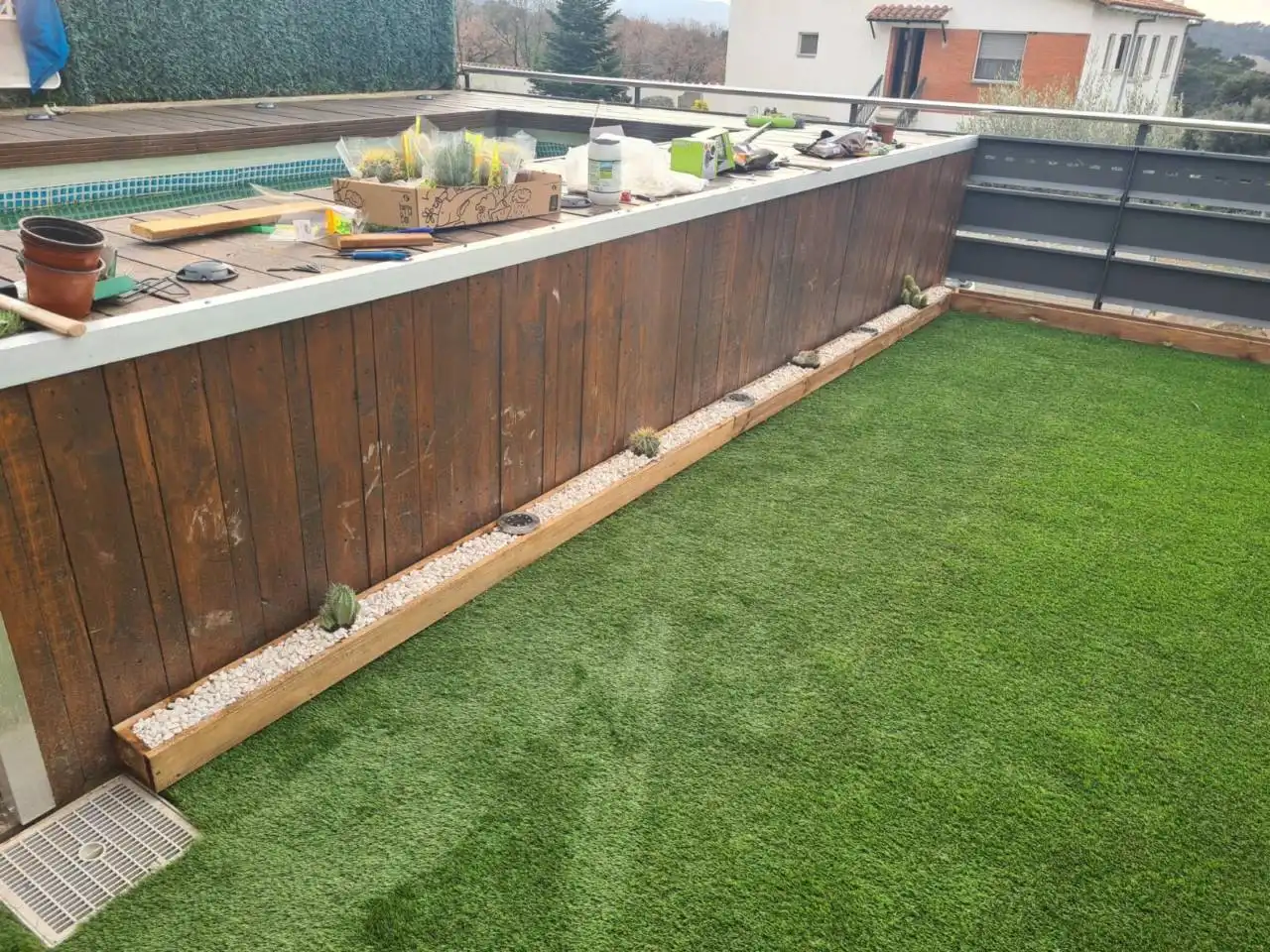 Terraza de Casa o chalet en venta en La Roca del Vallès con Aire acondicionado, Calefacción y Jardín privado