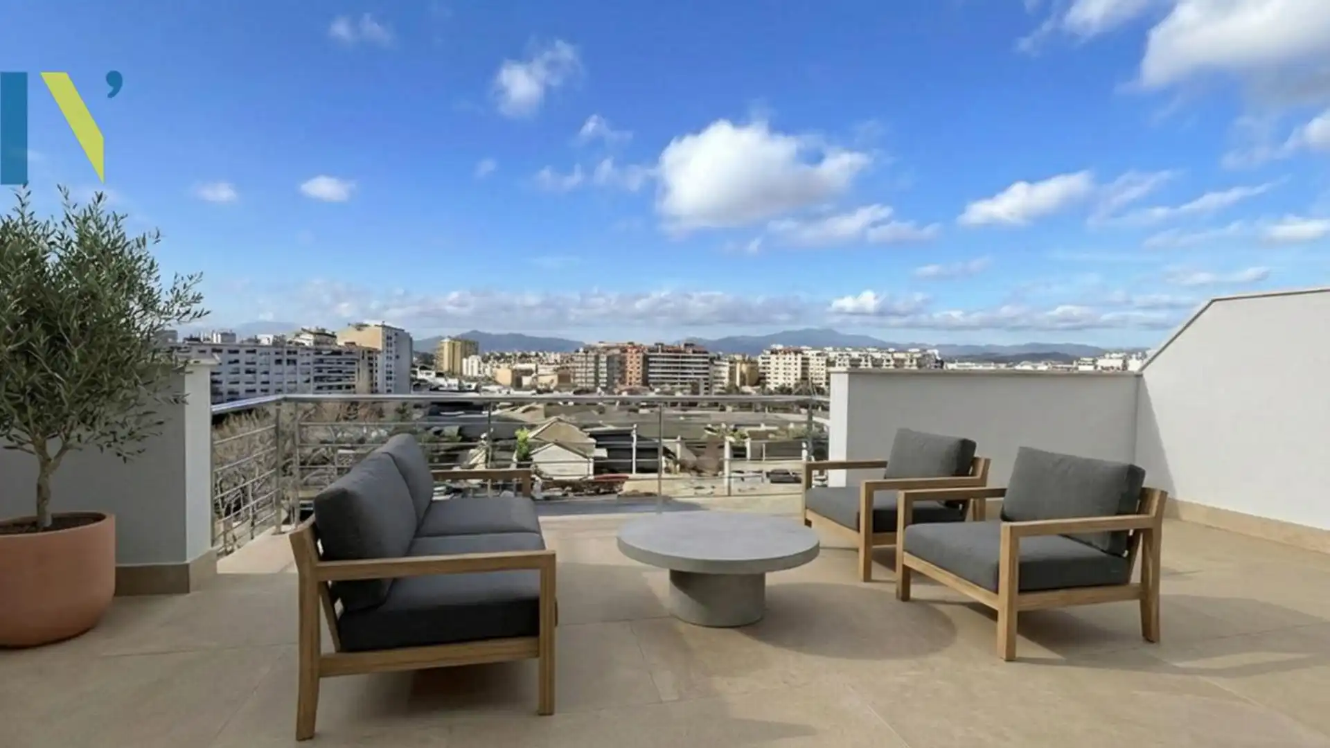 Terrace of Attic for sale in Girona Capital  with Air Conditioner, Heating and Terrace