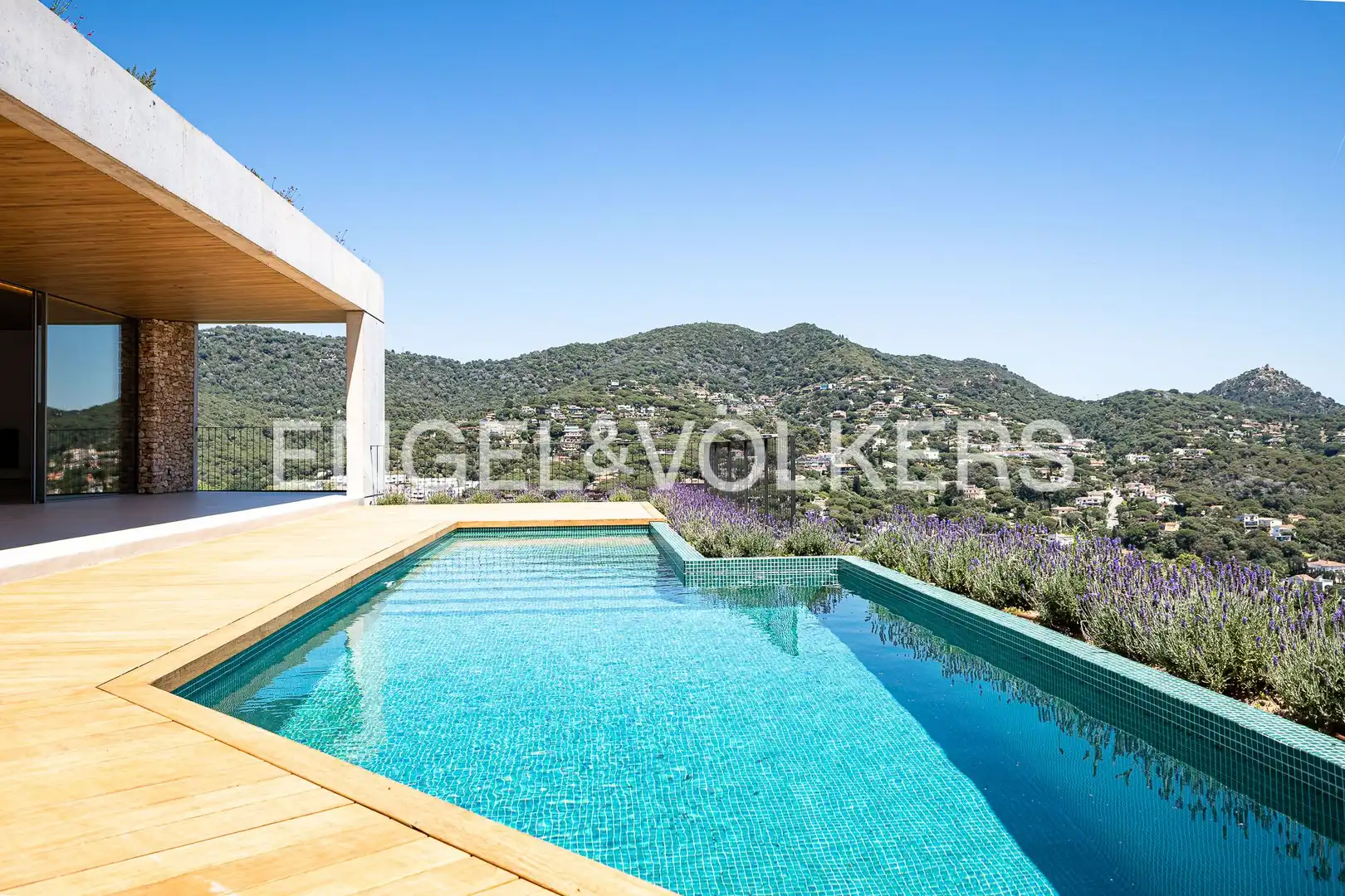Swimming pool of Houses for sale in Cabrils  with Heating, Private garden and Parquet flooring
