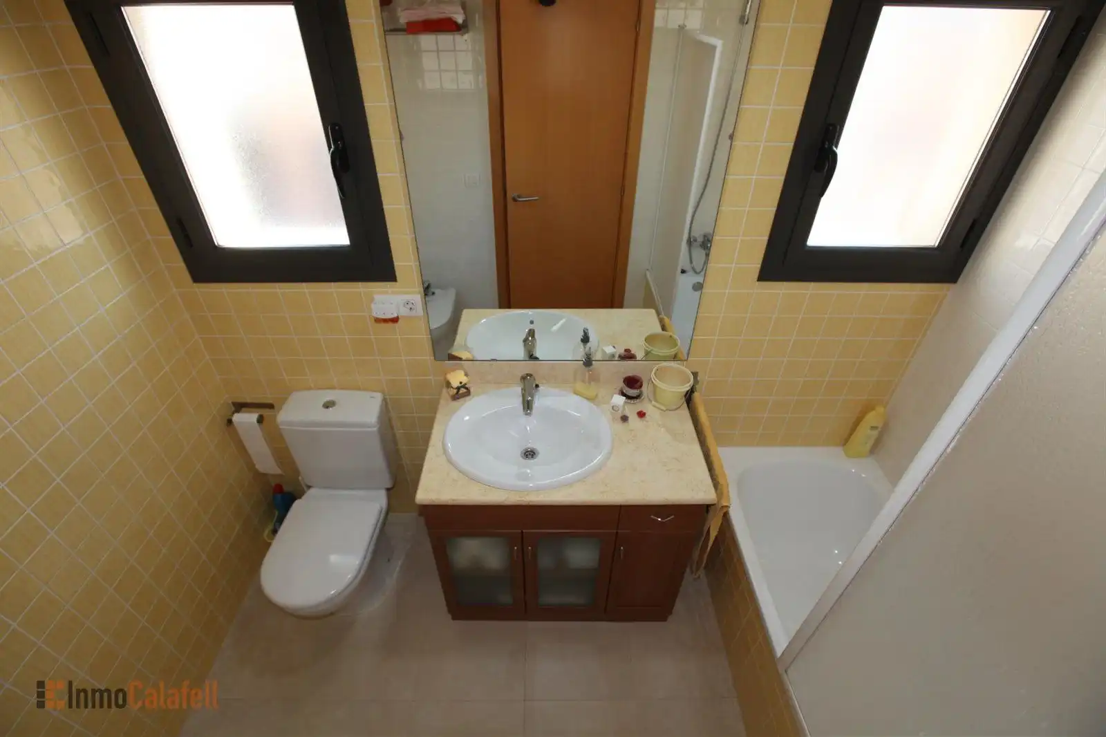 Badezimmer von Haus oder Chalet zur Miete in Calafell mit Klimaanlage, Heizung und Terrasse