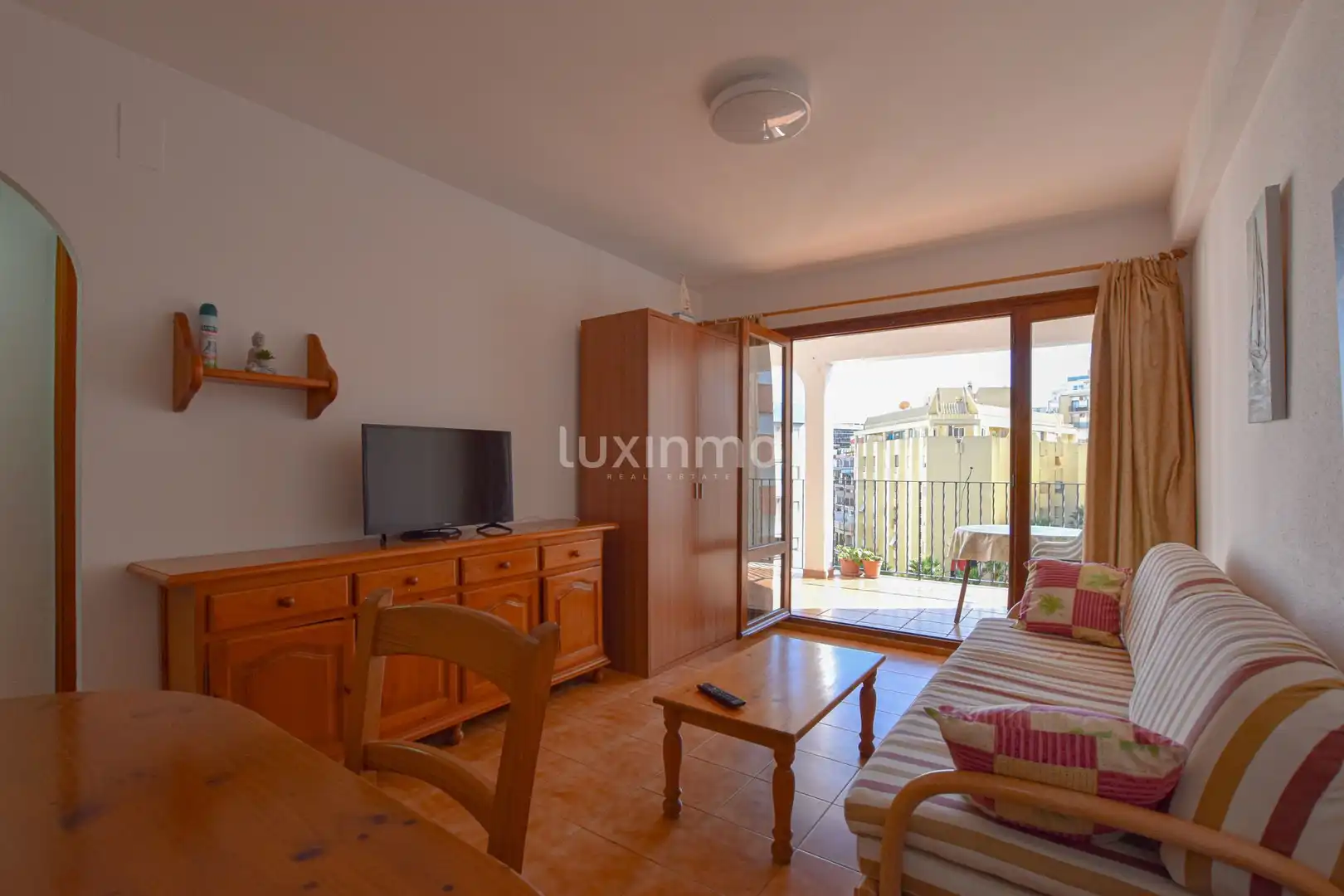 Sala de estar de Piso en venta en Calpe / Calp con Terraza