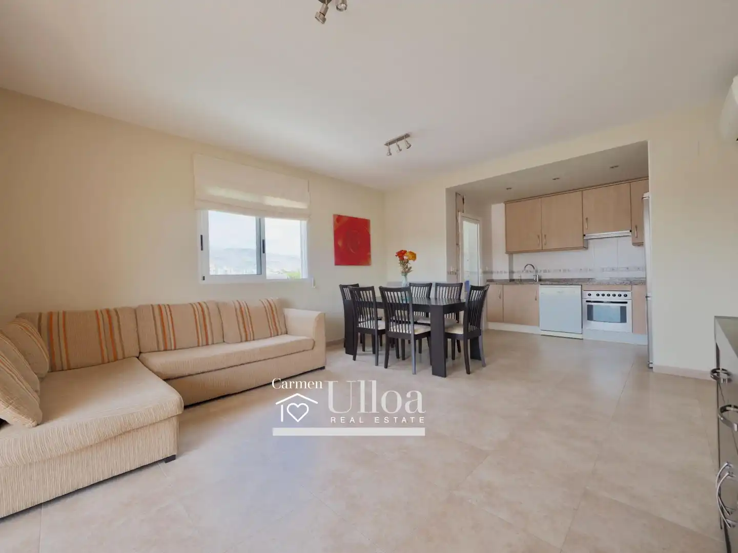 Sala de estar de Apartamento en venta en Villajoyosa / La Vila Joiosa con Aire acondicionado, Jardín privado y Terraza