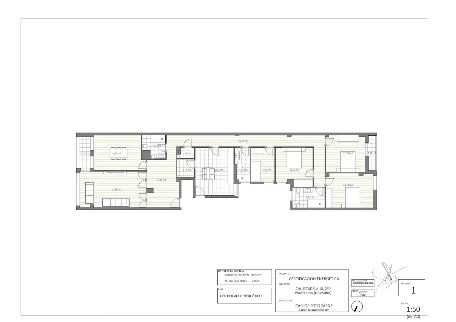 Flat with terrace for sale in Calle de Tudela, imagen 36