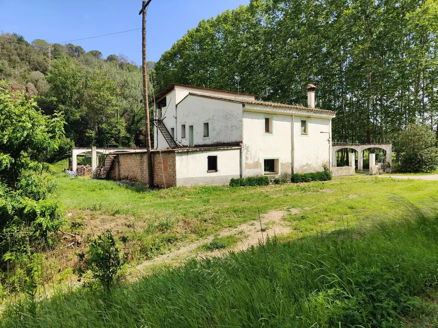 Vista exterior de Finca rústica en venta en Bescanó con Terraza