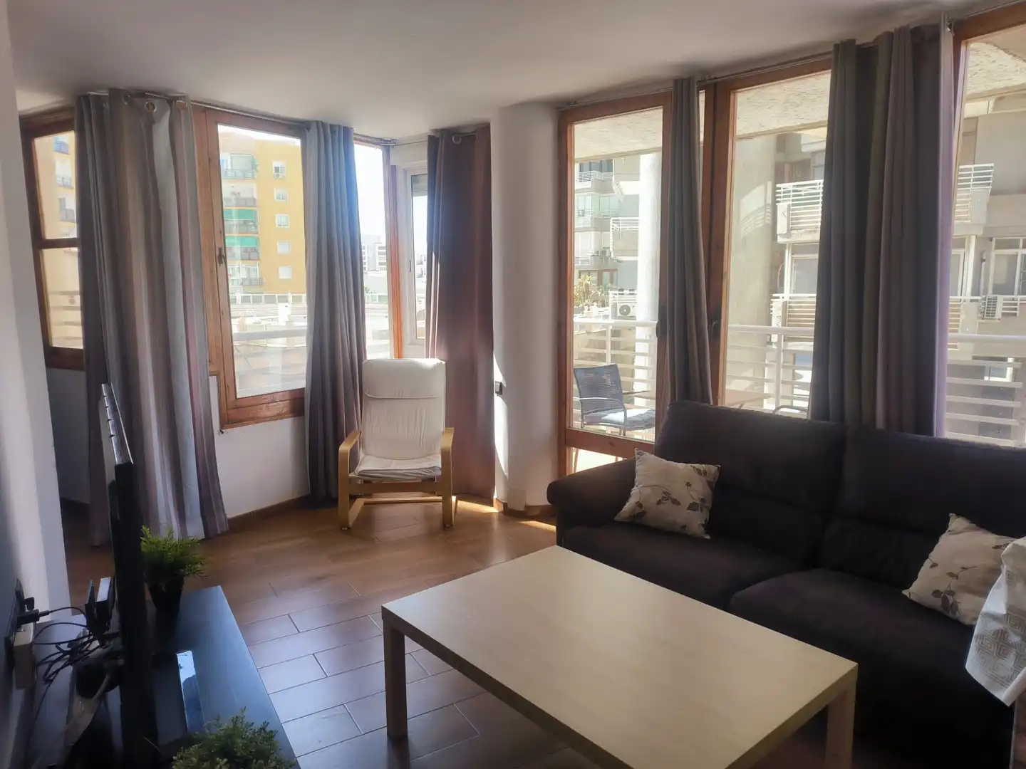 Wohnzimmer von Wohnung zur Miete in Torremolinos mit Klimaanlage, Terrasse und Möbliert