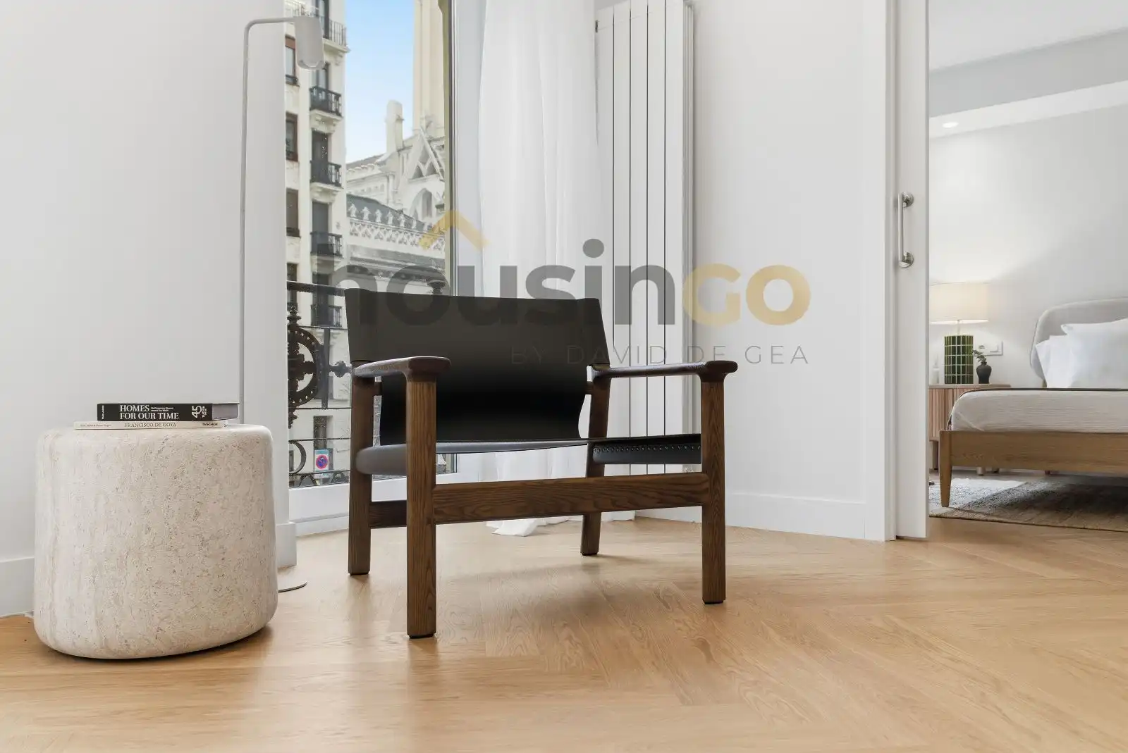 Living room of Flat for sale in Madrid  with Air Conditioner, Heating and Parquet flooring