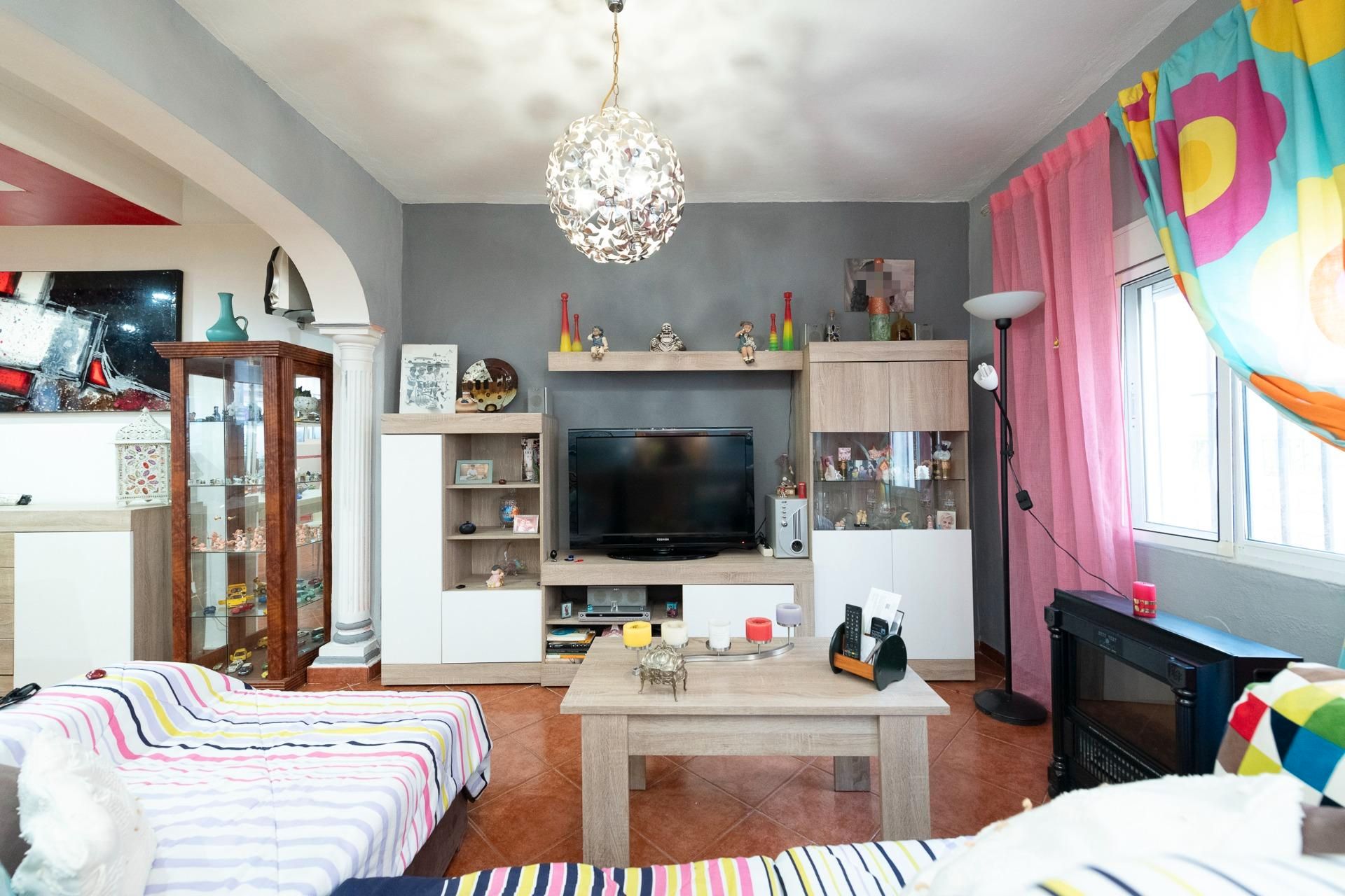 Sala d'estar de Casa adosada en venda en Málaga Capital amb Terrassa