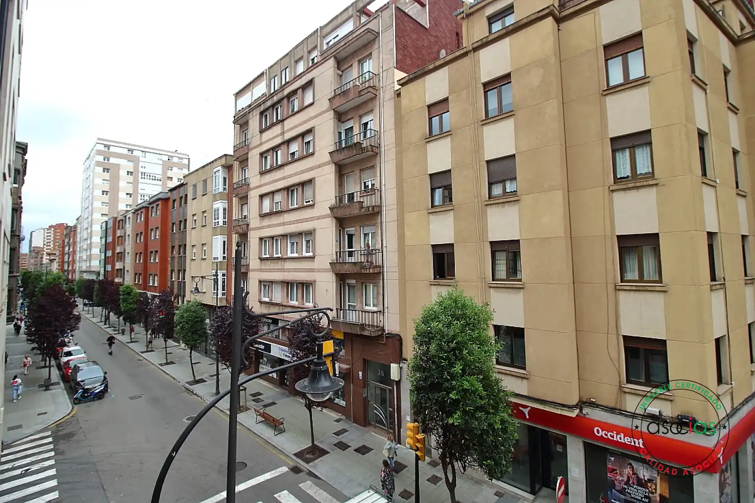 Vista exterior de Pis en venda en Gijón  amb Calefacció, Parquet i Terrassa