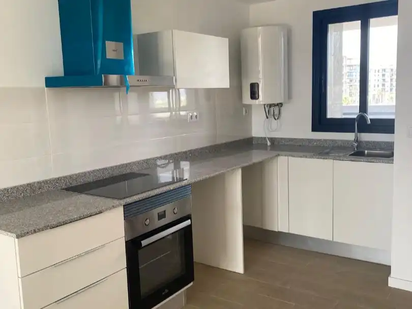 Küche von Wohnung zur Miete in Moncofa mit Klimaanlage, Privatgarten und Terrasse