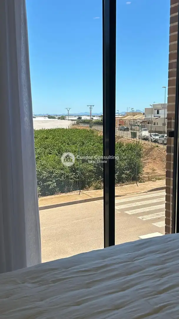 Vista exterior de Casa adosada en venda en Pilar de la Horadada amb Aire condicionat, Terrassa i Moblat