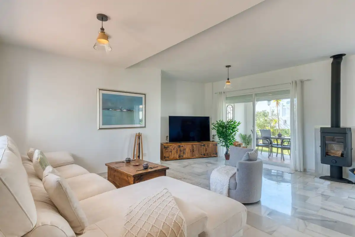 Living room of Detached homes for sale in Manilva  with Air Conditioner, Terrace and Community pool