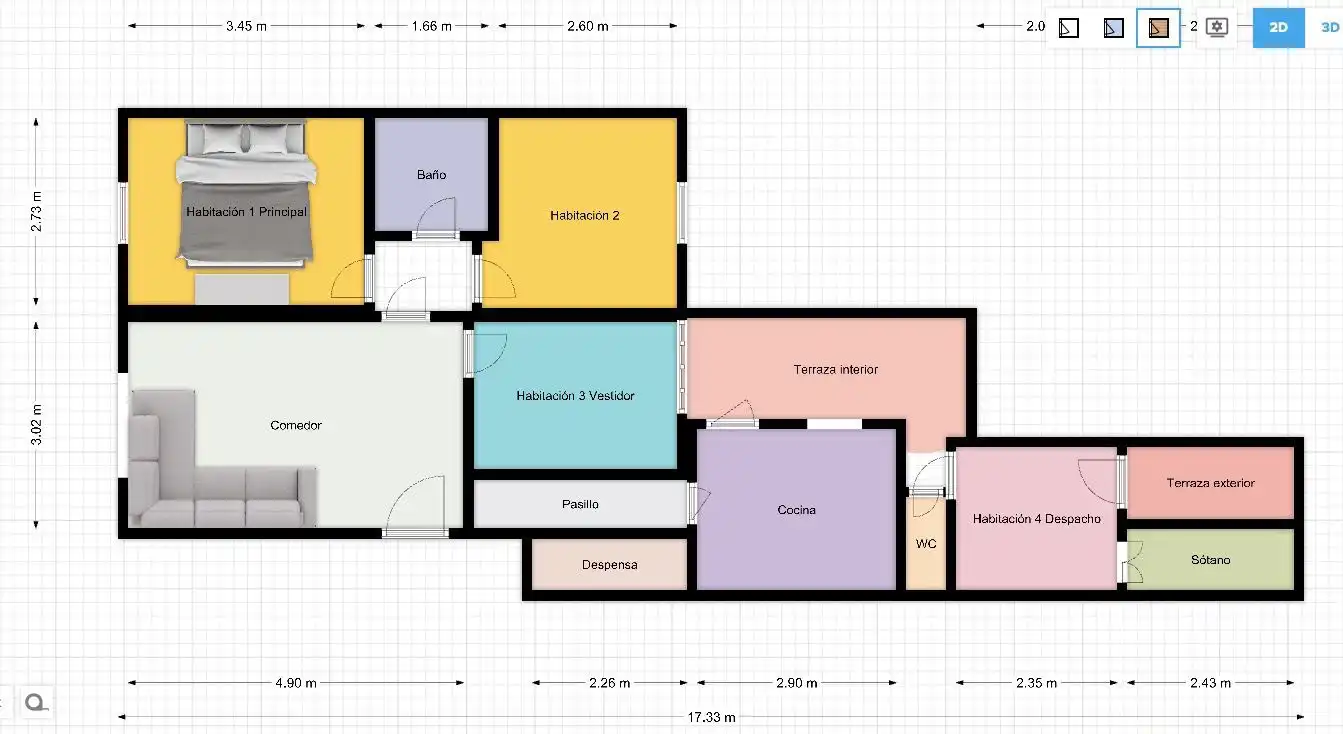 Wohnung zum Verkauf in Mataró mit Klimaanlage, Heizung und Terrasse