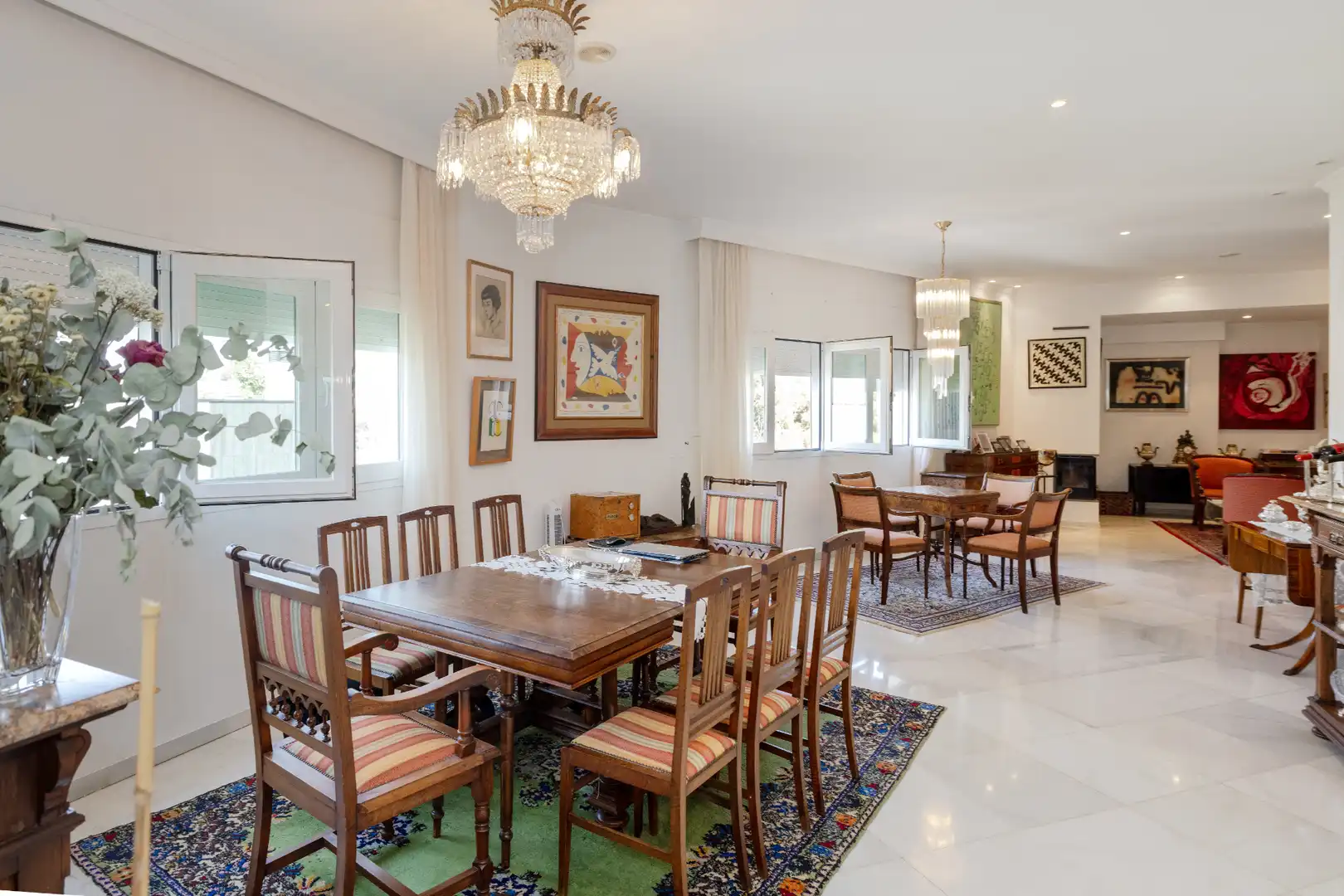 Comedor de Casa adosada en venta en Málaga con Aire acondicionado, Calefacción y Jardín privado