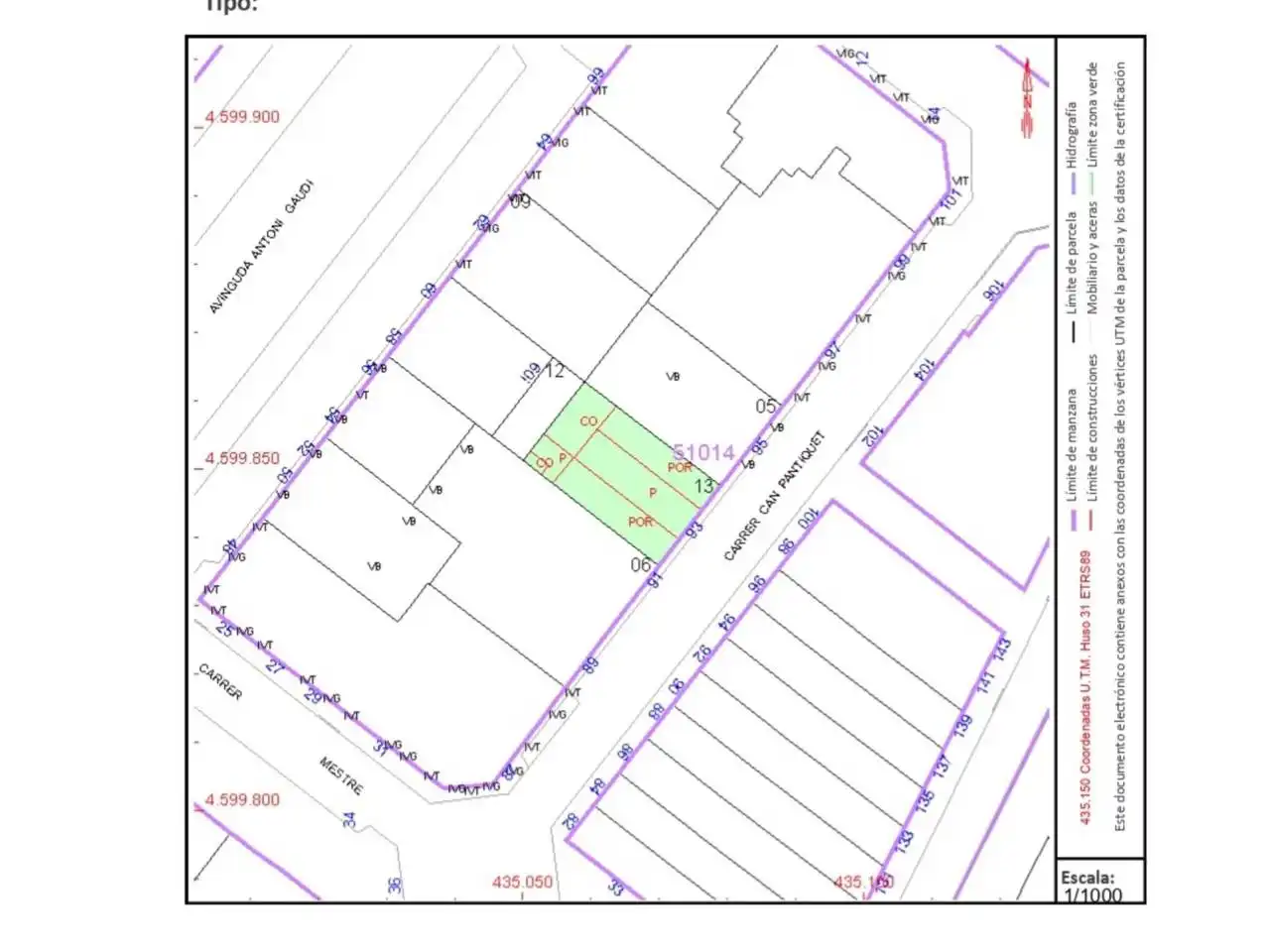 Terreno en venta en Calle Can Pantiquet, Can Pantiquet