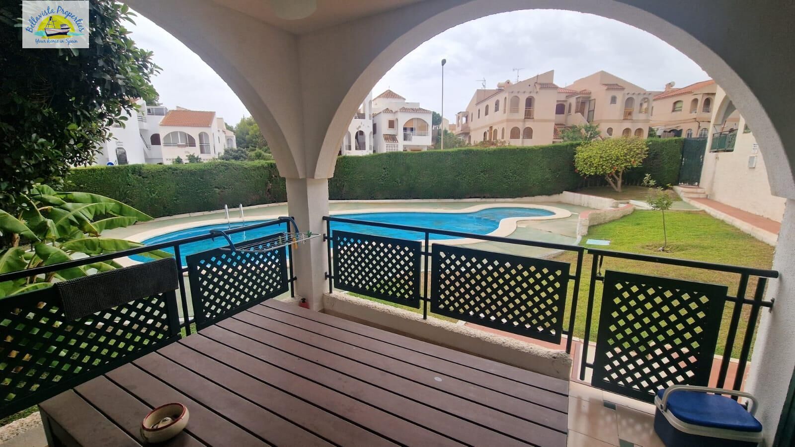 Swimming pool of Single-family semi-detached for sale in Mazarrón  with Air Conditioner, Heating and Private garden